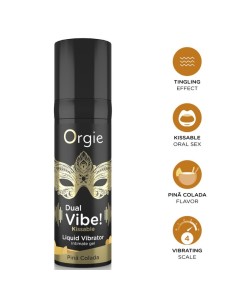 ORGIE DUAL VIBE PIAA COLADA GEL ANTIMO BESABLE EFECTO VIBRANTE 15 ML