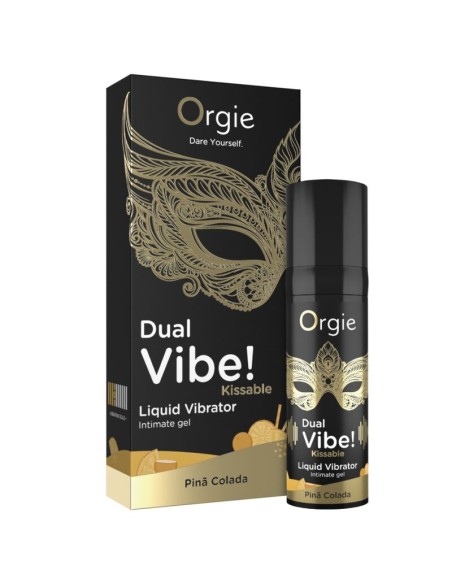 ORGIE DUAL VIBE PIAA COLADA GEL ANTIMO BESABLE EFECTO VIBRANTE 15 ML