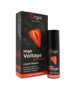 ORGIE HIGH VOLTAGE STRAWBERRY GEL ANTIMO BESABLE EFECTO VIBRANTE EXTRA FUERTE 15 ML 2