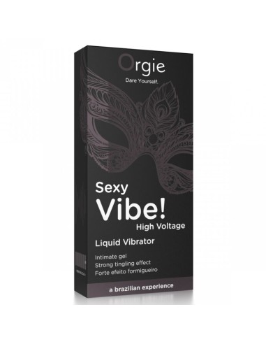 ORGIE SEXY VIBE HIGH VOLTAGE GEL ANTIMO EFECTO VIBRANTE EXTRA FUERTE 15 ML