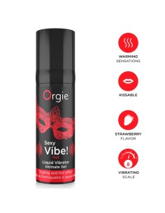 ORGIE SEXY VIBE HOT GEL ANTIMO EFECTO VIBRANTE Y CALOR 15 ML