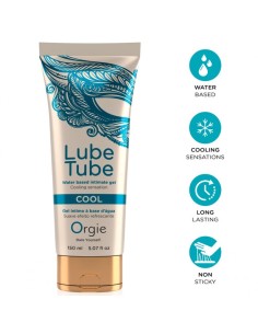 ORGIE LUBE TUBE COOL GEL ANTIMO BASE AGUA EFECTO FRAO 150 ML