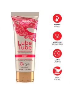ORGIE LUBE TUBE HOT GEL ANTIMO BASE AGUA EFECTO CALOR 150 ML