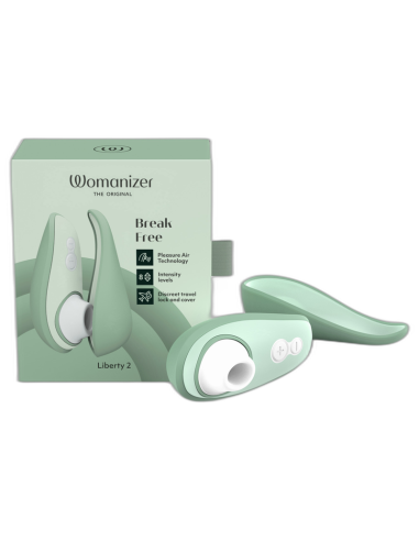 WOMANIZER LIBERTY 2 ESTIMULADOR SUCCIONADOR CLATORIS VERDE CLARO