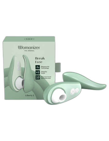 WOMANIZER LIBERTY 2 ESTIMULADOR SUCCIONADOR CLATORIS VERDE CLARO