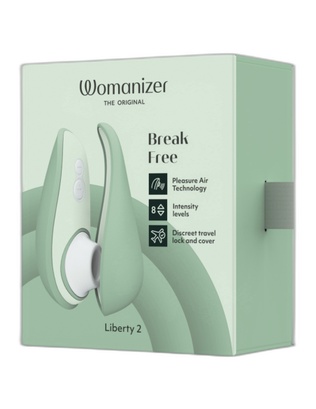WOMANIZER LIBERTY 2 ESTIMULADOR SUCCIONADOR CLATORIS VERDE CLARO