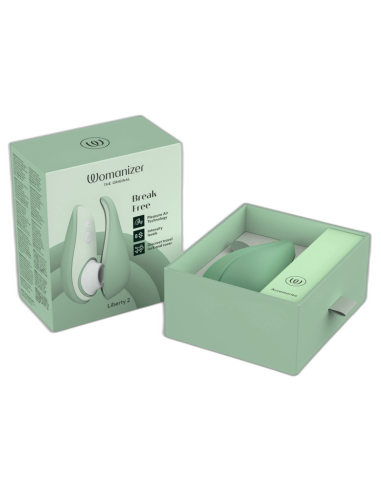 WOMANIZER LIBERTY 2 ESTIMULADOR SUCCIONADOR CLATORIS VERDE CLARO