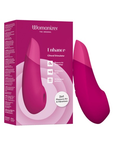 WOMANIZER ENHANCE ESTIMULADOR DE CLITORAS ROSA VIBRANTE