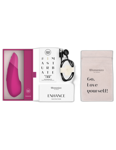 WOMANIZER ENHANCE ESTIMULADOR DE CLITORAS ROSA VIBRANTE