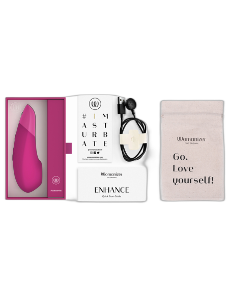 WOMANIZER ENHANCE ESTIMULADOR DE CLITORAS ROSA VIBRANTE