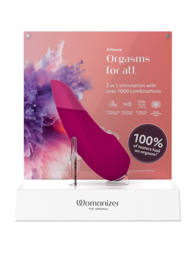 WOMANIZER ENHANCE ESTIMULADOR DE CLITORAS ROSA VIBRANTE