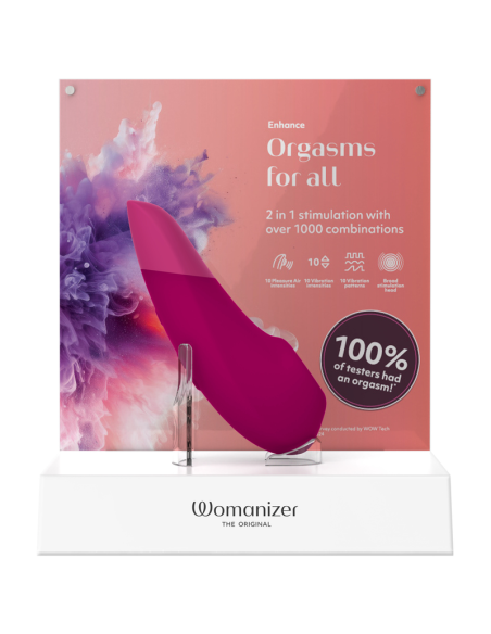 WOMANIZER ENHANCE ESTIMULADOR DE CLITORAS ROSA VIBRANTE