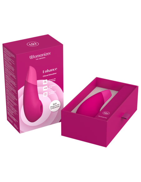 WOMANIZER ENHANCE ESTIMULADOR DE CLITORAS ROSA VIBRANTE