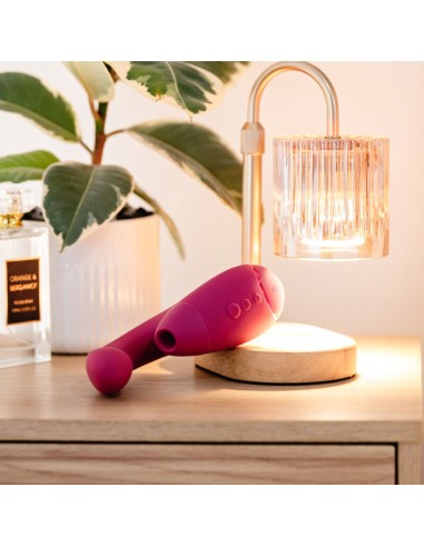 WOMANIZER DUO NEXT ESTIMULADOR VIBRADOR DUAL CLATORIS PUNTOAG ROSA