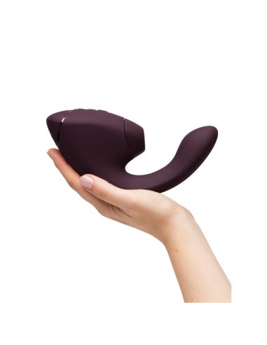 WOMANIZER DUO NEXT ESTIMULADOR VIBRADOR DUAL CLATORIS PUNTOAG MORADO