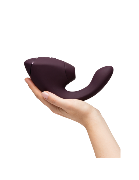 WOMANIZER DUO NEXT ESTIMULADOR VIBRADOR DUAL CLATORIS PUNTOAG MORADO