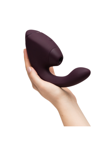 WOMANIZER DUO NEXT ESTIMULADOR VIBRADOR DUAL CLATORIS PUNTOAG MORADO