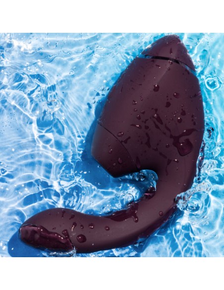WOMANIZER DUO NEXT ESTIMULADOR VIBRADOR DUAL CLATORIS PUNTOAG MORADO