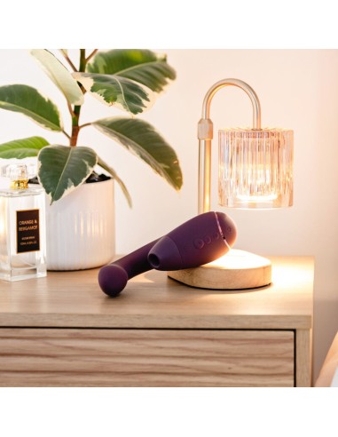 WOMANIZER DUO NEXT ESTIMULADOR VIBRADOR DUAL CLATORIS PUNTOAG MORADO