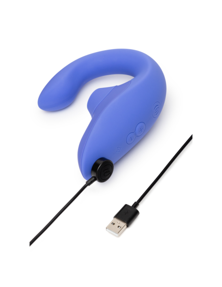 WOMANIZER BLEND ESTIMULADOR VIBRADOR RABBIT AZUL