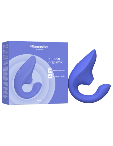 WOMANIZER BLEND ESTIMULADOR VIBRADOR RABBIT AZUL