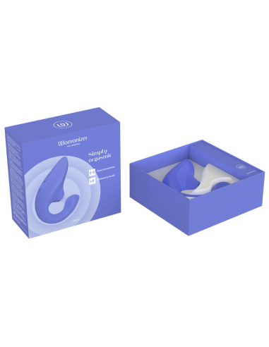 WOMANIZER BLEND ESTIMULADOR VIBRADOR RABBIT AZUL