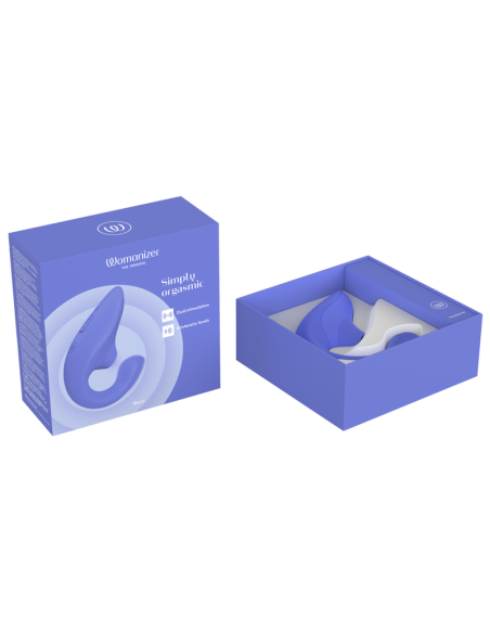 WOMANIZER BLEND ESTIMULADOR VIBRADOR RABBIT AZUL