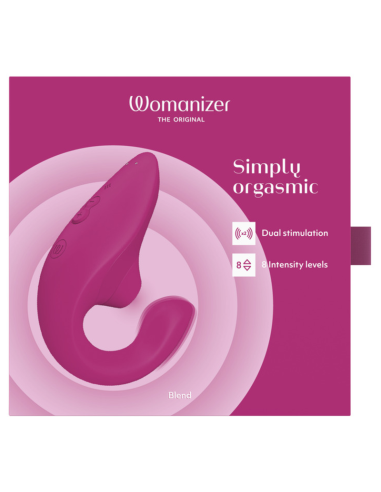 WOMANIZER BLEND ESTIMULADOR VIBRADOR RABBIT FUCSIA