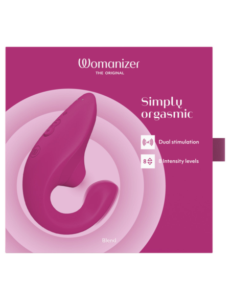 WOMANIZER BLEND ESTIMULADOR VIBRADOR RABBIT FUCSIA