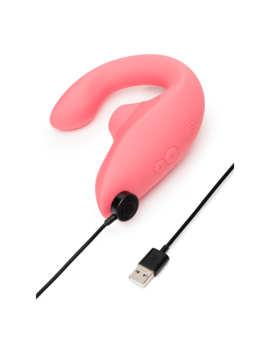 WOMANIZER BLEND ESTIMULADOR VIBRADOR RABBIT ROSA