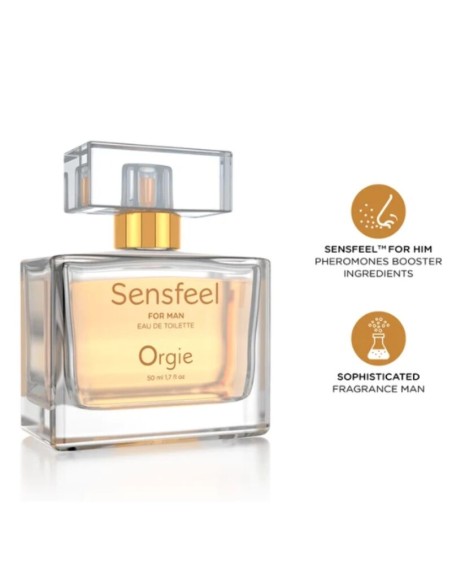 ORGIE SENSFEEL EAU DE TOILETTE CON FEROMONAS BOOSTER PARA HOMBRE 50 ML