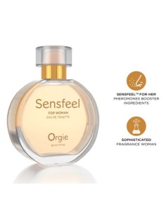 ORGIE SENSFEEL EAU DE TOILETTE CON FEROMONAS BOOSTER PARA MUJER 50 ML