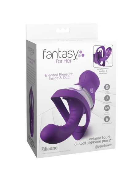 FANTASY FOR HER VELOURA TOUCH G SPOT PLEASURE PUMP BOMBA ANTIMA PUNTO G MORADA
