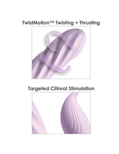 FANTASY FOR HER FANTASY TWIST VIBRADOR TWISTMOTION CON ROTACIAN Y EMPUJE MORADO