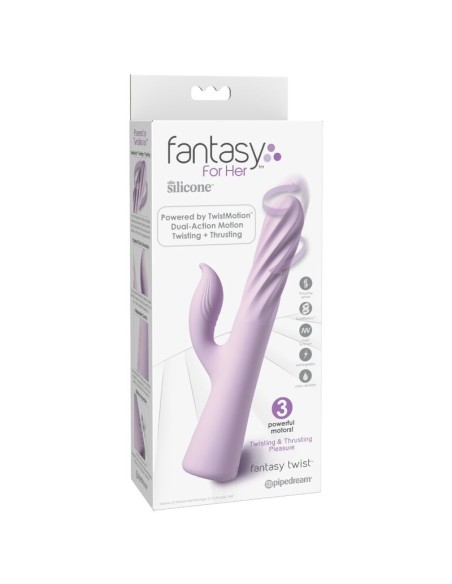 FANTASY FOR HER FANTASY TWIST VIBRADOR TWISTMOTION CON ROTACIAN Y EMPUJE MORADO
