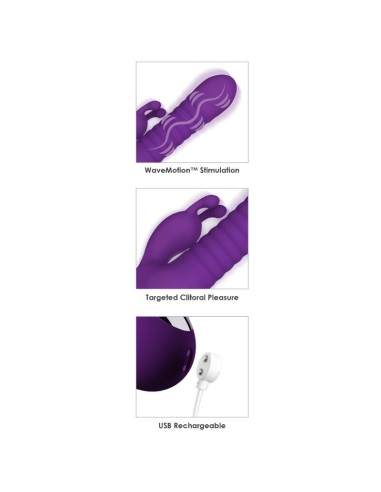 FANTASY FOR HER FANTASY WAVE VIBRADOR WAVEMOTION RECARGABLE MORADO