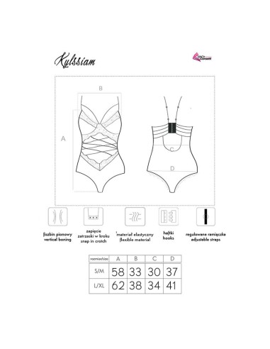 LIVCO CORSETTI FASHION KYLSSIAM LC 90613 BODY NEGRO L XL