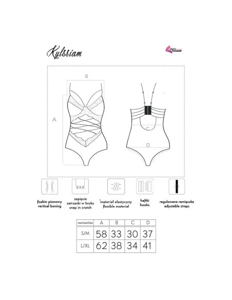 LIVCO CORSETTI FASHION KYLSSIAM LC 90613 BODY NEGRO L XL