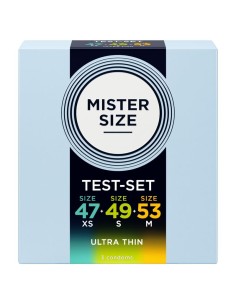 MISTER SIZE PACK MUESTRA PRESERVATIVOS TALLA 47 49 53 MM 3 UNIDADES