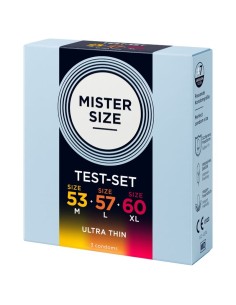 MISTER SIZE PACK MUESTRA PRESERVATIVOS TALLA 53 57 60 MM 3 UNIDADES 2