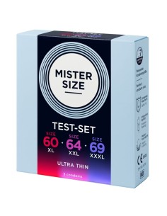 MISTER SIZE PACK MUESTRA PRESERVATIVOS TALLA 60 64 69 MM 3 UNIDADES 2