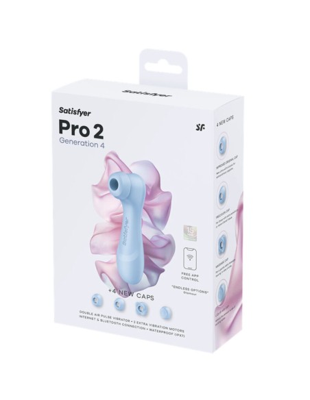 SATISFYER PRO 2 GENERATION 4 ESTIMULADOR DE CLATORIS AZUL SERENO