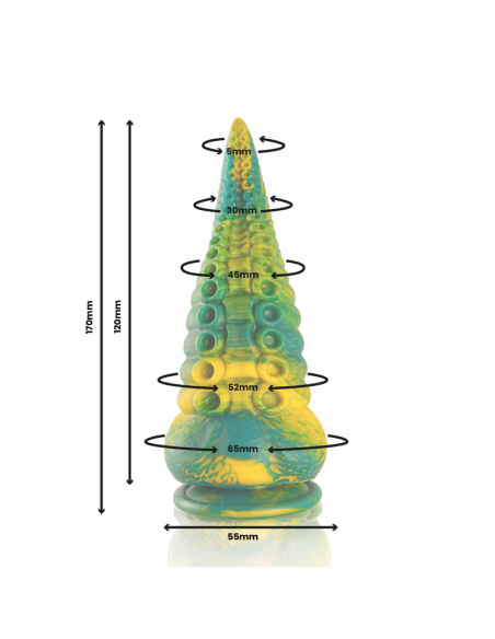 EPIC CETUS DILDO TENTACULO VERDE TAMAAO PEQUEAO