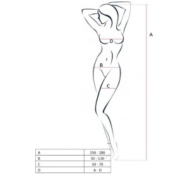 PASSION WOMAN BS049 BODYSTOCKING ROJO TALLA UNICA 2