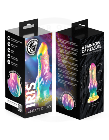 EPIC IRIS DILDO CON TESTACULOS ARCOARIS DE PLACER