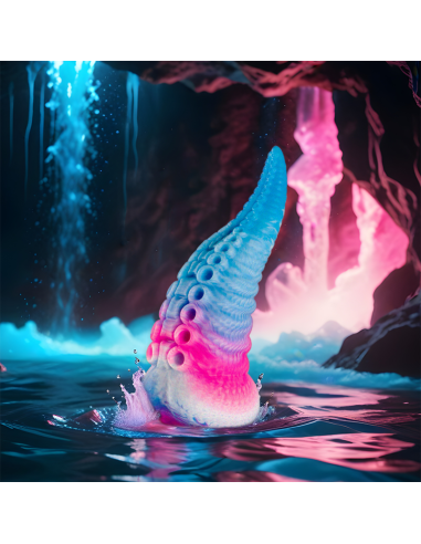 EPIC PHORCYS DILDO TENTACULO AZUL TAMAAO PEQUEAO