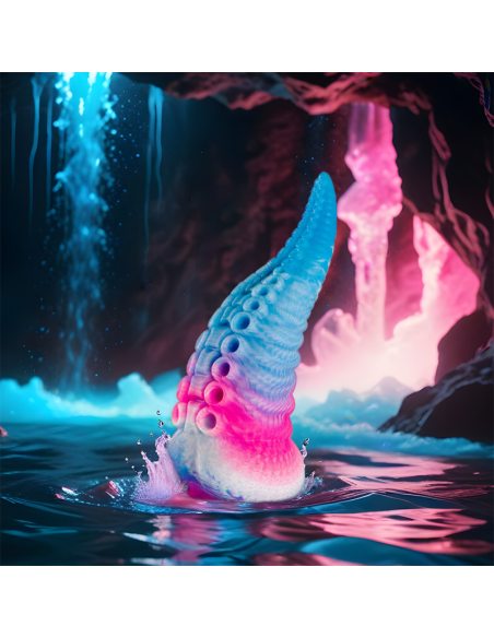 EPIC PHORCYS DILDO TENTACULO AZUL TAMAAO PEQUEAO