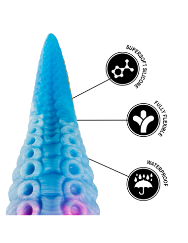 EPIC PHORCYS DILDO TENTACULO AZUL TAMAAO PEQUEAO
