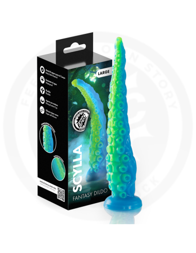EPIC SCYLLA DILDO TENTACULO FINO FLUORESCENTE TAMAAO GRANDE