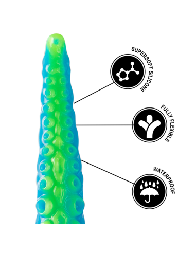 EPIC SCYLLA DILDO TENTACULO FINO FLUORESCENTE TAMAAO GRANDE